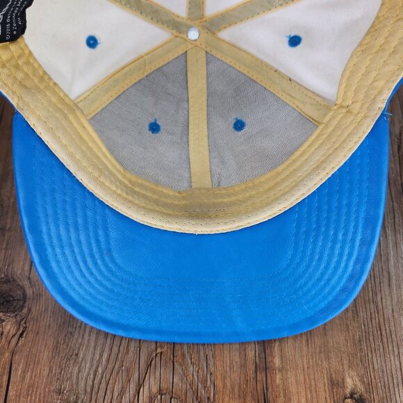 Fallout Vault 111 Blue Snapback Hat Cap Bethesda 2016 Faux Leather Video Game - Picture 8 of 11